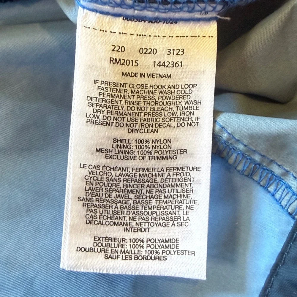 Columbia Glennaker Lake Rain Jacket Mens‎ Blue Navy Windbreaker RM2015 Hooded
